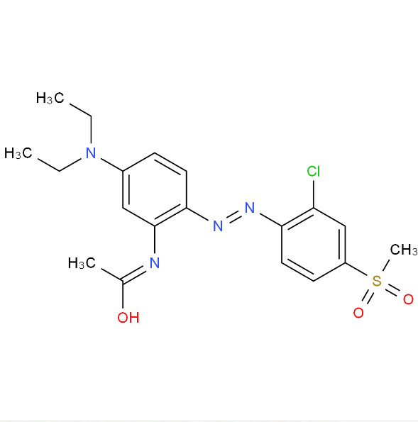 N-[2-[(2-氯-4-甲磺酸基苯基)偶氮]-5-(二乙基氨基)苯基]乙酰胺,N-[2-[[2-chloro-4-(methylsulphonyl)phenyl]azo]-5-(diethylamino)phenyl]acetamide