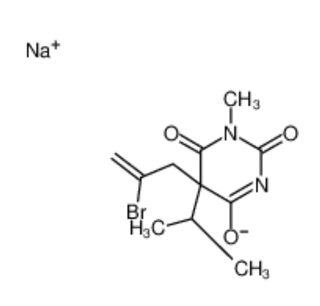 sodium,5-(2-bromoprop-2-enyl)-1-methyl-4,6-dioxo-5-propan-2-ylpyrimidin-2-olate,sodium,5-(2-bromoprop-2-enyl)-1-methyl-4,6-dioxo-5-propan-2-ylpyrimidin-2-olate