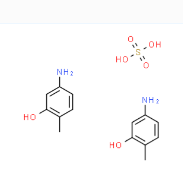 二(3-羥基-P-甲苯基銨)硫酸鹽,bis(3-hydroxy-p-tolylammonium) sulphate