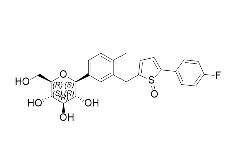 卡格列净杂质18,2-(4-fluorophenyl)-5-(2-methyl-5-((2S,3R,4R,5S,6R)-3,4,5-trihydroxy-6-(hydroxymethyl)tetrahydro-2H-pyran-2-yl)benzyl)thiophene 1-oxide