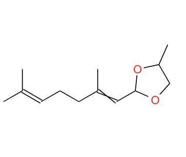 檸檬醛丙二醇縮醛,2-(2,6-dimethylhepta-1,5-dienyl)-4-methyl-1,3-dioxolane