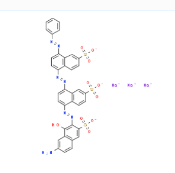 5-[(7-氨基-1-羥基-3-磺酸基-2-萘基)偶氮]-8-[[4-(苯基偶氮)-6-磺酸基萘基]偶氮]萘-2-磺酸三鈉,trisodium 5-[(7-amino-1-hydroxy-3-sulphonato-2-naphthyl)azo]-8-[[4-(phenylazo)-6-sulphonatonaphthyl]azo]naphthalene-2-sulphonate
