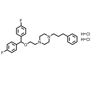 伐诺司林二盐酸盐,1-{2-[Bis(4-fluorophenyl)methoxy]ethyl}-4-(3-phenylpropyl)piperazine dihydrochloride