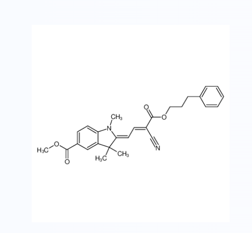 5-methyl 3-phenylpropyl 5-carboxylato-α-cyano-1,3,3-trimethylindoline-γ2,χ-crotonate,5-methyl 3-phenylpropyl 5-carboxylato-α-cyano-1,3,3-trimethylindoline-γ2,χ-crotonate