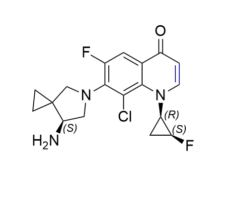 西他沙星杂质08,7-((S)-7-amino-5-azaspiro[2.4]heptan-5-yl)-8-chloro-6-fluoro-1-((1R,2S)-2-fluorocyclopropyl)quinolin-4(1H)-one