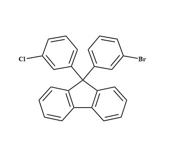 9-(3-溴苯基)-9-(3-氯苯基)-9H-芴,9-(3-Bromophenyl)-9-(3-chlorophenyl)-9H-fluorene