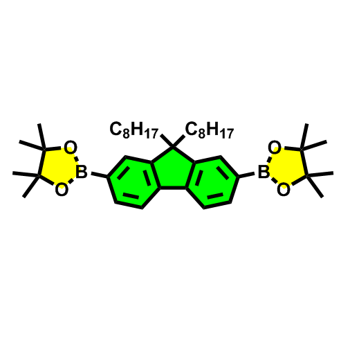 2,7-二(4,4,5,5-四甲基-1,3-二氧-2-硼烷基)-9,9-二辛基芴,2,7-Bis(4,4,5,5-tetramethyl-1,3,2-dioxaborolan-2-yl)-9,9-di-n-octylfluorene