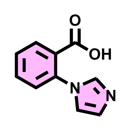 2-(1-咪唑基)苯甲酸,2-(1H-Imidazol-1-yl)benzoic acid  ;2-(1-IMidazolyl)benzoic Acid;1-(2-Carboxyphenyl)-1H-imidazole;2-(1H-IMIDAZOL-1-YL)BENZOIC ACID;2-(1-lmidazolyl)benzoic Acid