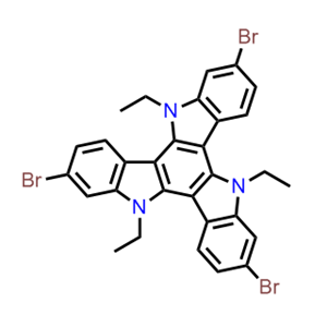 2,7,12-tribromo-5,10,15-triethyl-10,15-dihydro-5H-diindolo[3,2-a:3