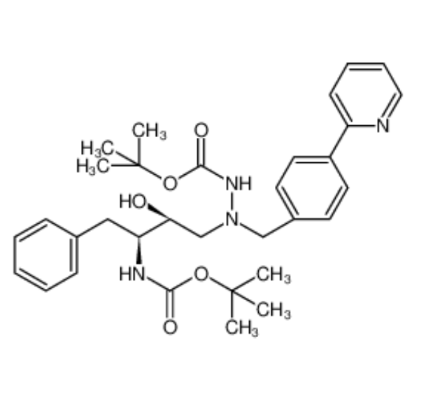 1-[4-(吡啶-2-基)苯基]-5(S)-2,5-双[(叔丁基氧基羰基)-氨基]-4(S)-羟基l-6-苯基-2-氮杂己烷,Des-N-(methoxycarbonyl)-L-tert-leucineBis-BocAtazanavir