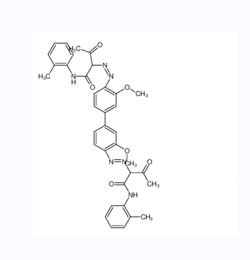 2,2'-[(3,3'-二甲氧基[1,1'-联苯]-4,4'-二基)二(偶氮)]二[N-(2-甲基苯基)-3-氧代丁酰胺],2,2'-[(3,3'-dimethoxy[1,1'-biphenyl]-4,4'-diyl)bis(azo)]bis[N-(2-methylphenyl)-3-oxobutyramide]