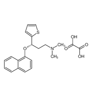 (S)-(+)-N,N-二甲基-3-(1-萘氧基)-3-(2-噻吩基)丙胺草酸盐,S-(+)-N,N-dimethyl-3-(1-naphthalenyloxy)-3-(2-thienyl)propanamine Oxalate