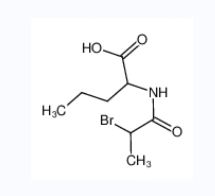 N-(2-溴丙?；?-DL-正纈氨酸,2-(2-bromopropanoylamino)pentanoic acid