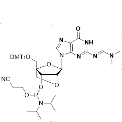 LNA-G(dmf) phosphoramidite,N2-dimethylformamidine-5'-O-(4, 4'-dimethoxytrityl)-2'-O-4'-C-Locked-Guanosine-3'-cyanoethyl Phosphoramidite