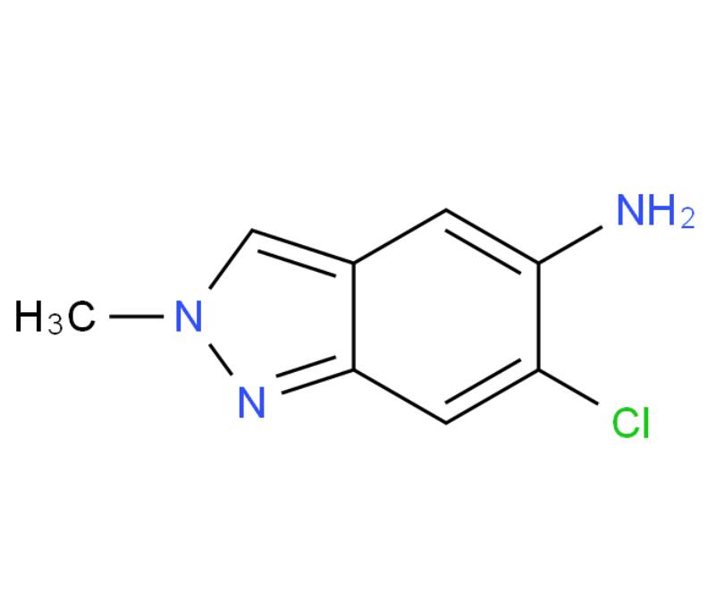 6-氯-2-甲基-2H-吲唑-5-胺,6-chloro-2-methyl-2H-indazol-5-amine