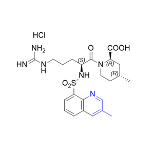 阿加曲班杂质27,(2R,4R)-4-methyl-1-(((3-methylquinolin-8-yl)sulfonyl)-L-arginyl) piperidine-2-carboxylic acid hydrochloride