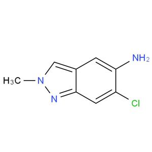6-氯-2-甲基-2H-吲唑-5-胺,6-chloro-2-methyl-2H-indazol-5-amine
