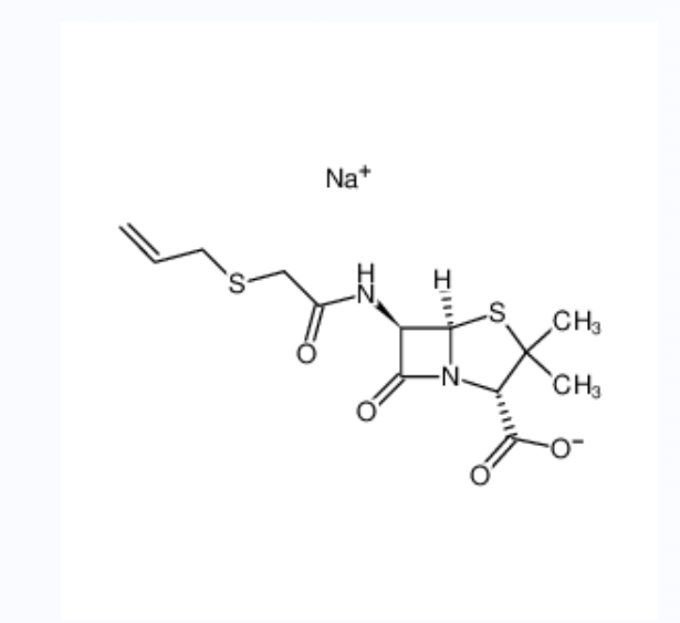 sodium [2S-(2alpha,5alpha,6beta)]-6-[(allylthio)acetamido]-3,3-dimethyl-7-oxo-4-thia-1-azabicyclo[3.,sodium [2S-(2alpha,5alpha,6beta)]-6-[(allylthio)acetamido]-3,3-dimethyl-7-oxo-4-thia-1-azabicyclo[3.2.0]heptane-2-carboxylate