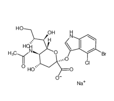 5-溴-4-氯-3-吲哚基-alpha-D-N-乙酰神經(jīng)氨酸鈉鹽,5-Bromo-4-chloro-3-indolyl-alpha-D-N-acetylneuraminic acid sodium salt