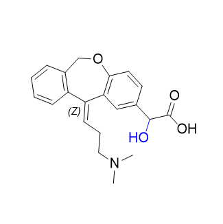 奧洛他定雜質(zhì)01,(Z)-2-(11-(3-(dimethylamino)propylidene)-6,11-dihydrodibenzo[b,e]oxepin-2-yl)-2-hydroxyacetic acid