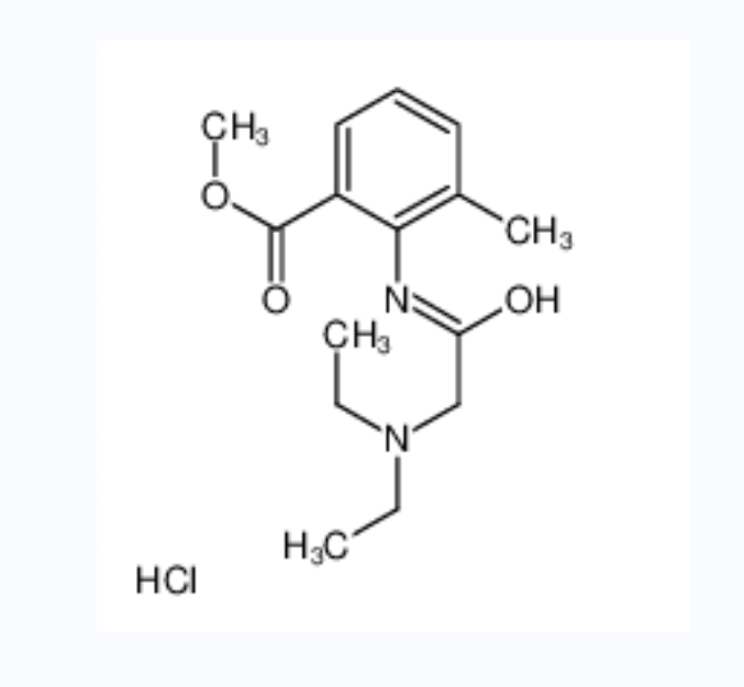 2-[[(二乙基氨基)乙酰基]氨基]-3-甲基苯甲酸甲酯单盐酸盐,methyl 2-[[2-(diethylamino)acetyl]amino]-3-methylbenzoate,hydrochloride