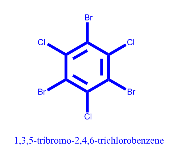 1,3,5-tribromo-2,4,6-trichlorobenzene,1,3,5-tribromo-2,4,6-trichlorobenzene