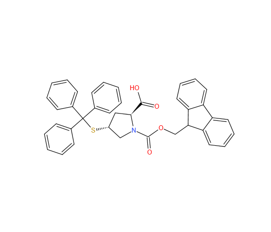 Fmoc-(2S,4R)-Pro(4-STrt)-OH