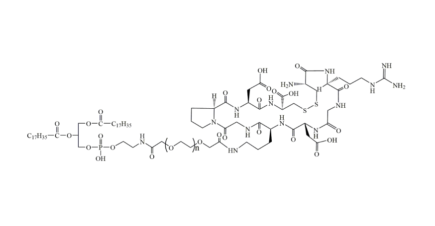磷脂-聚乙二醇-靶向穿膜肽iRGD环肽,DSPE-PEG-iRGD