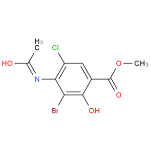 4-甲基-乙酰氨基-3-溴-5-氯-2-羟基-苯甲酸酯,Methyl 4-(acetylaMino)-3-broMo-5-chloro-2-hydroxybenzoate