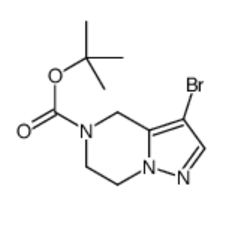 3-溴4H,5H,6H,7H-吡唑并[1,5-a]吡嗪-5-羧酸叔丁酯,tert-butyl 3-bromo-6,7-dihydro-4H-pyrazolo[1,5-a]pyrazine-5-carboxylate