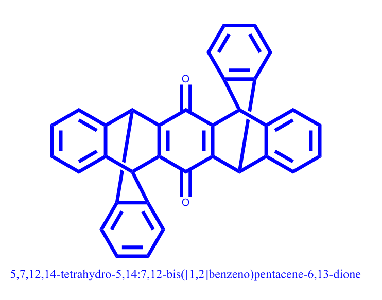 5,14[1',2']:7,12[1'',2'']-Dibenzenopentacene-6,13-dione, 5,7,12,14-tetrahydro-,5,14[1',2']:7,12[1'',2'']-Dibenzenopentacene-6,13-dione, 5,7,12,14-tetrahydro-