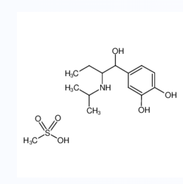异丙肾上腺素甲磺酸盐,4-[1-hydroxy-2-(propan-2-ylamino)butyl]benzene-1,2-diol,methanesulfonic acid
