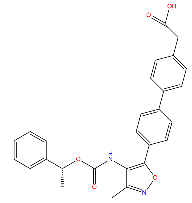 [4'-[3-甲基-4-[[[((R)-1-苯基乙基)氧基]羰基]氨基]异恶唑-5-基]联苯-4-基]乙酸,AM-095