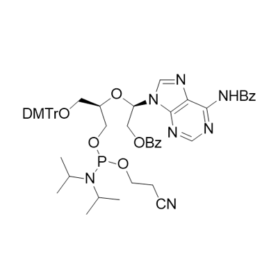 UNA-A(Bz) phosphoramidite,N6-benzoyl-5'-(4,4'-dimethoxytrityl)-2'-benzoyl-2',3'-seco-adenosine-3’-cyanoethyl Phosphoramidite