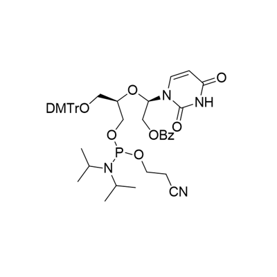 UNA-U phosphoramidite,5'-(4,4'-dimethoxytrityl)-2'-benzoyl-2',3'-seco-uridine-3’-cyanoethyl Phosphoramidite