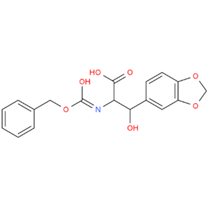 3-(苯并[1,3]二氧戊环-5-基)-2-苄氧羰基氨基-3-羟基丙酸