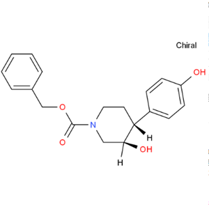 (3R,4R)-3-羟基-4-(4-羟基苯基)哌啶-1-甲酸苄酯,Benzyl(3R,4R)-3-hydroxy-4-(4-hydroxyphenyl)piperidine-1-carboxylate