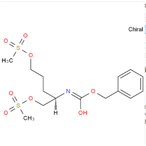 [(1R)-4-[(甲磺酰)氧基]-1-[[(甲磺酰)氧基]甲基]丁基]氨基甲酸苄酯