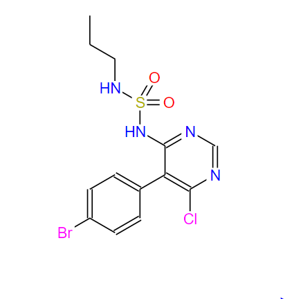 N-[5-(4-溴苯基)-6-氯-4-嘧啶基]-N'-丙基氨基磺酰胺,SulfaMide, N-[5-(4-broMophenyl)-6-chloro-4-pyriMidinyl]-N'-propyl-