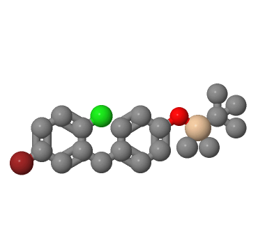 4-溴-1-氯-2-[[4-[[(叔丁基)二甲基硅烷基]氧基]苯基]甲基]苯,Silane,[4-[(5-broMo-2-chlorophenyl)Methyl]phenoxy](1,1-diMethylethyl)diMethyl-