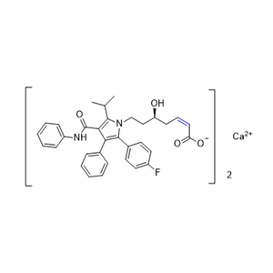 阿托伐他汀钙杂质 17,(S,Z)-7-(2-(4-fluorophenyl)-5-isopropyl-3-phenyl-4-(phenylcarbamoyl) -1H-pyrrol-1-yl)-5-hydroxyhept-2-enoic acid calcium(II)