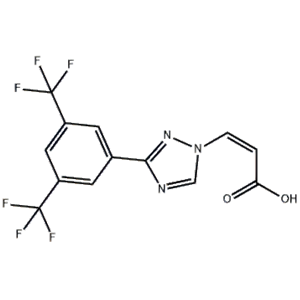 (Z)-3-(3-(3,5-双(三氟甲基)苯基)-1H-1,2,4-三唑-1-基)丙烯酸,(Z)-3-(3-(3,5-bis(trifluoroMethyl)phenyl)-1H-1,2,4-triazol-1-yl)acrylic acid