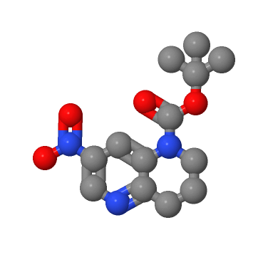 tert-butyl 7-nitro-3,4-dihydro-1,5-naphthyridine-1(2H)-carboxylate,tert-butyl 7-nitro-3,4-dihydro-1,5-naphthyridine-1(2H)-carboxylate