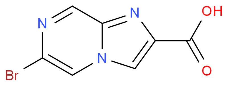 6-Bromoimidazo[1,2-a]pyrazine-2-carboxylic acid,6-Bromoimidazo[1,2-a]pyrazine-2-carboxylic acid