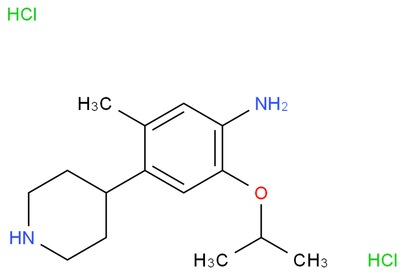 5-甲基-2-(1-甲基乙氧基)-4-(4-哌啶)-苯胺二盐酸盐,5-Methyl-2-(1-Methylethoxy)-4- (4-piperidinyl)- BenzenaMine hydrochloride (1:2)