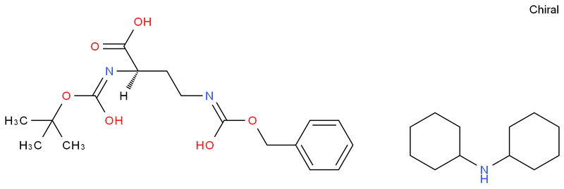N-叔丁氧羰基-N'-苄氧羰基-D-2,4-二氨基丁酸二环己胺盐,Boc-D-Dab(Z)-OH·DCHA(Na-Boc-N4-Z-D-2,4-Diaminobutyric acid dicyclohexylamine salt)