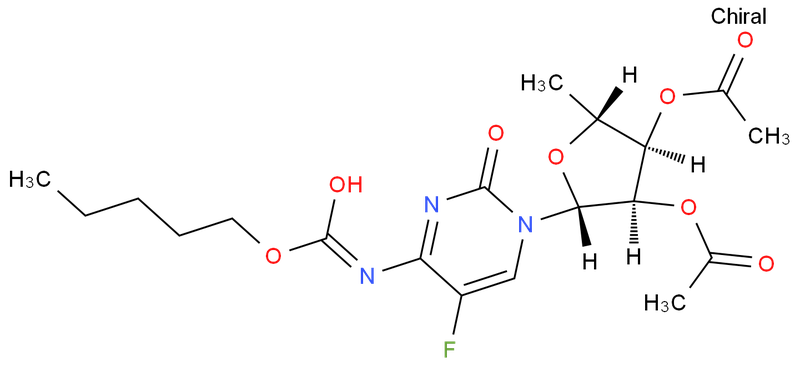 5‘-脱氧-5-氟-N-[(戊氧基)羰基]胞苷 2‘,3‘-二乙酸酯,5’-deoxy-5-fluoro-N-[(pentyloxy)carbonyl]cytidine 2’,3’-diacetate