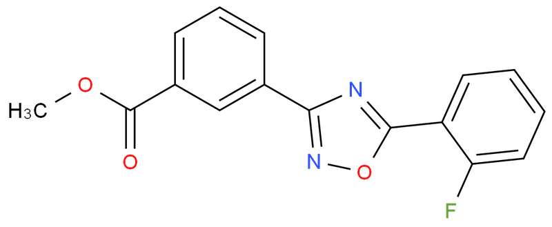 methyl 3-(5-(2-fluorophenyl)-1,2,4-oxadiazol-3-yl)benzoate,methyl 3-(5-(2-fluorophenyl)-1,2,4-oxadiazol-3-yl)benzoate