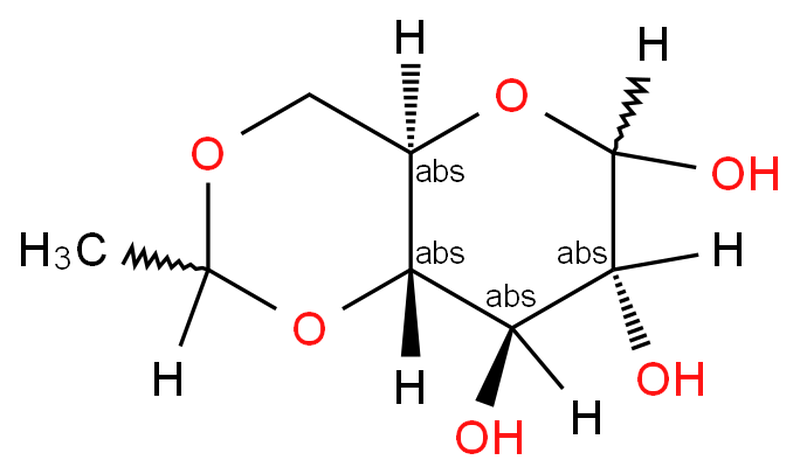4,6-O-乙叉-D-吡喃葡萄糖,4,6-O-ethylidene-D-glucopyranose
