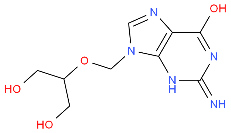 更昔洛韦/丙氧鸟苷/9-(1,3-二羟基-2-丙氧甲基)鸟嘌呤/Ganciclovir,Ganciclovir